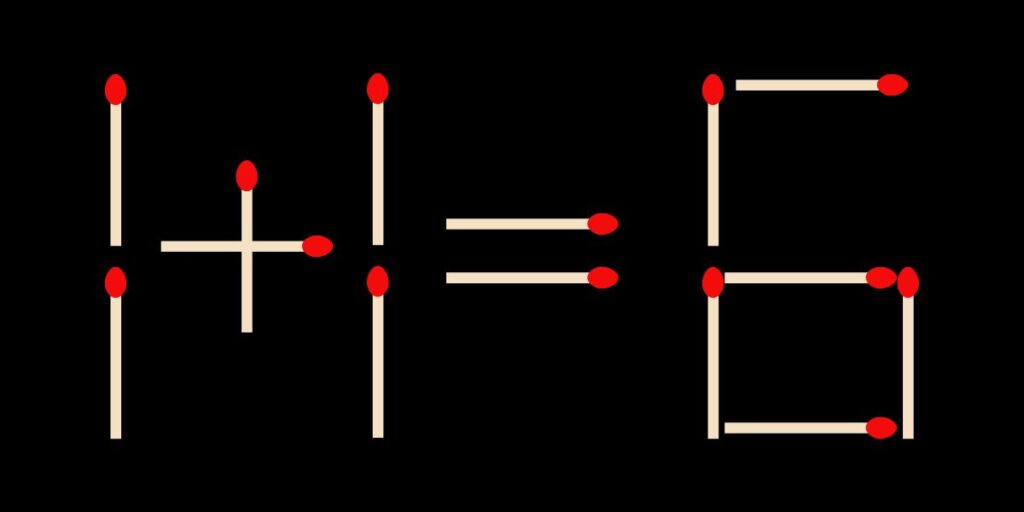 Brain Teaser Puzzle Move 1 matchstick and remove 1 matchstick to correct this tricky equation in just 9 secs! (2)