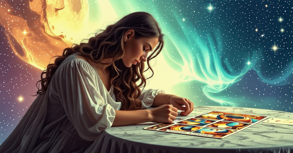 entdecke die faszinierende welt des tarots und enthülle dein innerstes selbst. tauche ein in die magische kunst der karten, um klarheit und innere weisheit zu finden. lass die geheimnisse des tarots deine persönliche reise begleiten.