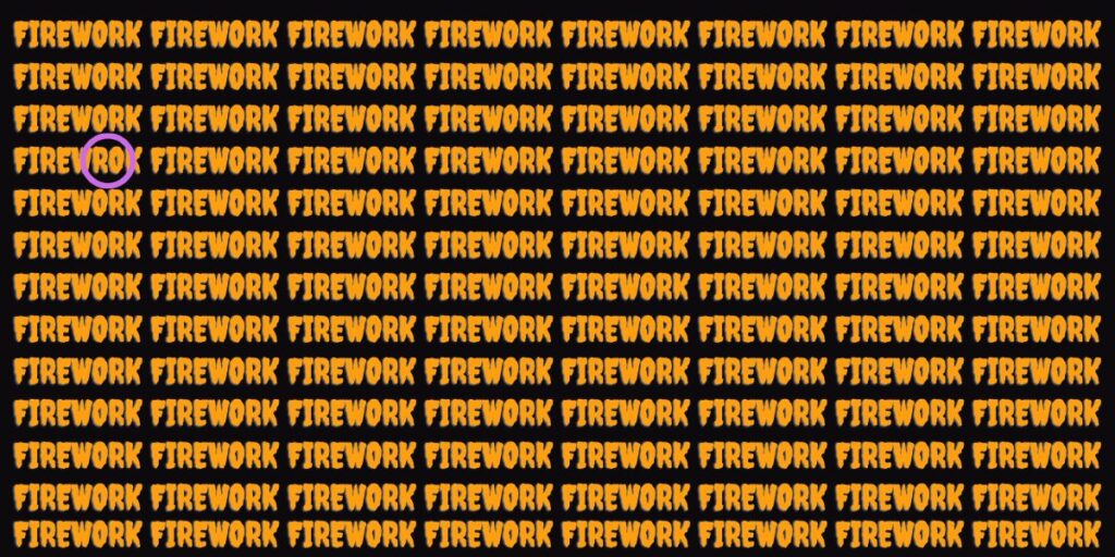 Bonfire night brain teaser word puzzle can you spot the firework mistake (2)