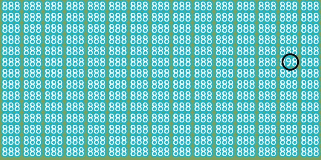 Visual brain teaser test do you have the eagle eye needed to spot the odd number out (2)