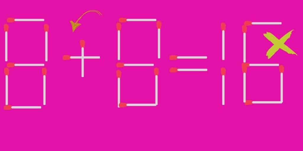 Move just one Matchstick in today's brain teaser only those with an eagle eye can correct the mistake in the tricky equation! (2)