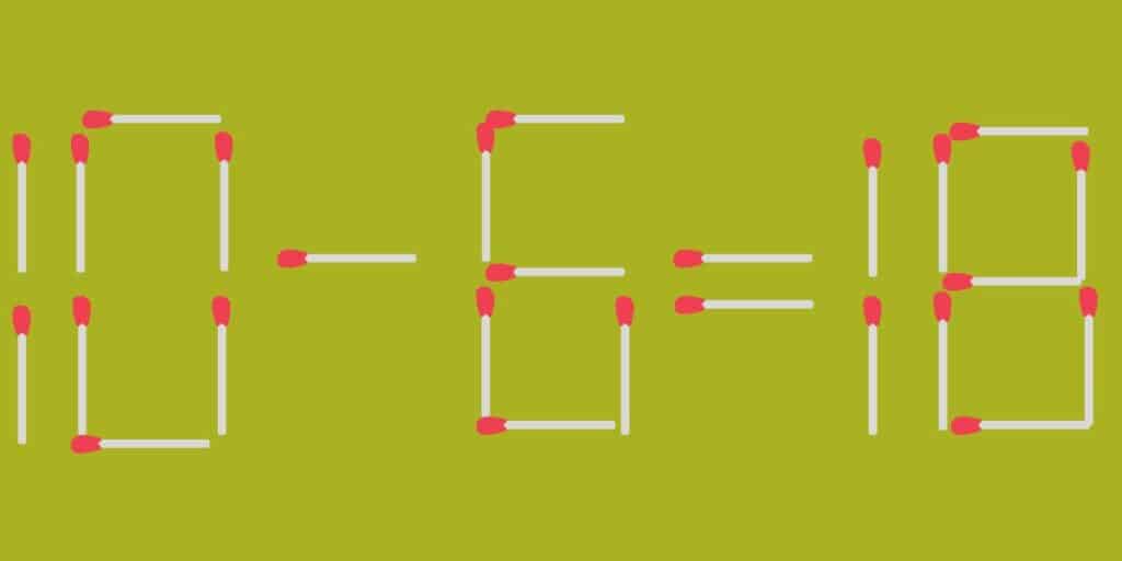 One Matchstick to Perfection Transforming an incorrect equation with a single move - can you succeed