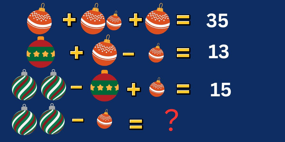 Schlagen Sie die Zeit und beweisen Sie Ihren IQ mit der heutigen Crack-the-Code-Challenge: Entdecken Sie das festliche Geheimnis der Weihnachtskugeln in 9 Sekunden!