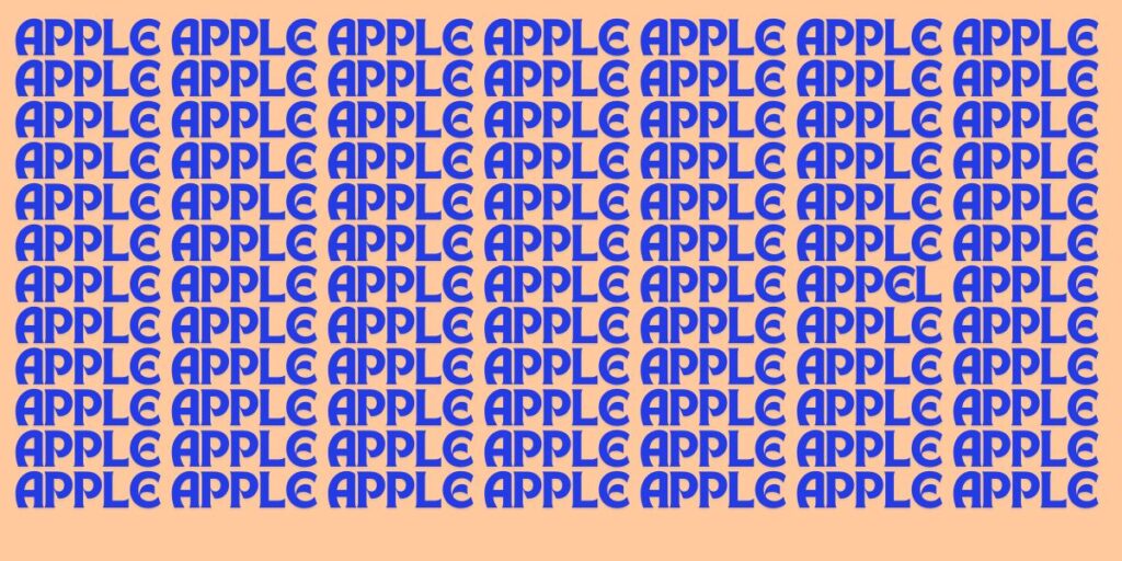Spot the Typo Can You Find the Sneaky Mistake in Apple