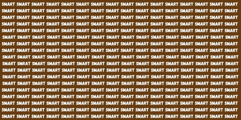 Can You Spot the Hidden Typo in Smart A Fun Brain Teaser to Test Your Perception!