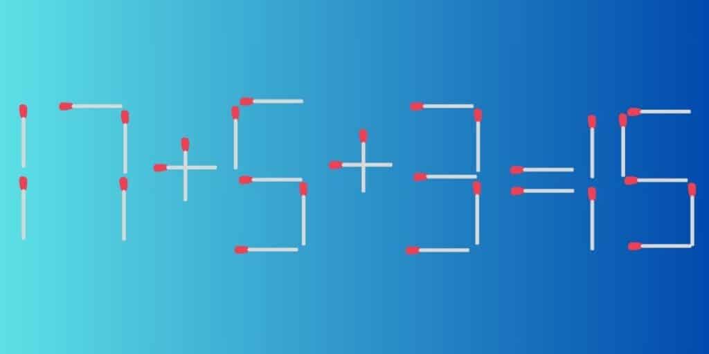 Can You Fix This Matchstick Equation Solve the Puzzle and Test Your Skills
