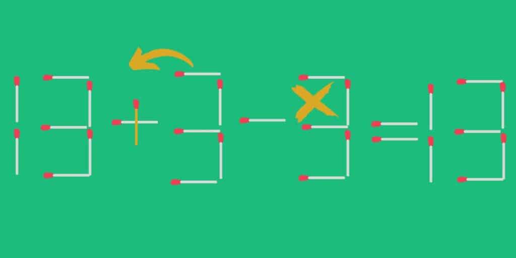 Can You Solve This Tricky Matchstick Puzzle With One Move (2)