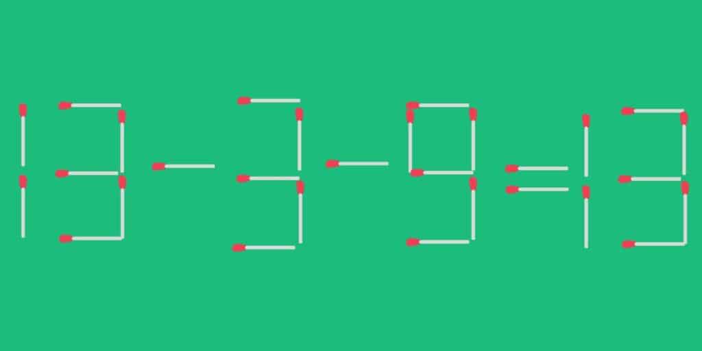 Can You Solve This Tricky Matchstick Puzzle With One Move
